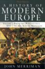 A History of Modern Europe : From the Renaissance to the Age of Napoleon - Book