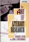 The Art of Literary Research - Book