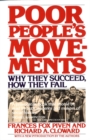 Poor People's Movements : Why They Succeed, How They Fail - Book