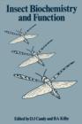 Insect Biochemistry and Function - Book