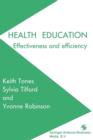 Health Education : Effectiveness and efficiency - Book