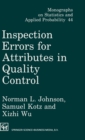 Inspection Errors for Attributes in Quality Control - Book