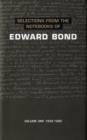 Selections from the Notebooks Of Edward Bond : Volume One 1959-1980 - Book