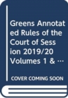 Greens Annotated Rules of the Court of Session 2019/20 - Book
