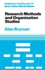 Research Methods and Organization Studies - Book