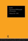 IBSS: Economics: 1992 Vol 41 - Book