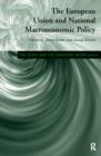 European Union and National Macroeconomic Policy - Book
