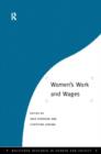 Women's Work and Wages - Book