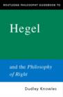 Routledge Philosophy GuideBook to Hegel and the Philosophy of Right - Book