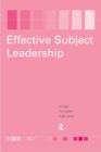 Effective Subject Leadership - Book