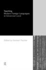 Teaching Modern Foreign Languages at Advanced Level - Book