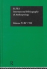 IBSS: Anthropology: 1998 - Book