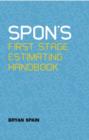 Spon's First Stage Estimating Handbook - Book