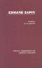 Edward Sapir : Critical Assessments of Leading Linguists - Book
