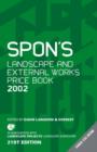 Spon's Landscape and External Works Price Book 2002 - Book