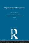 Organization and Management : Selected Papers - Book