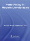 Party Policy in Modern Democracies - Book