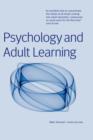 Psychology and Adult Learning - Book