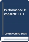 Performance Research : 11.1 - Book