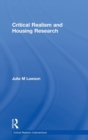 Critical Realism and Housing Research - Book