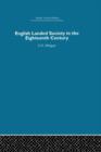 English Landed Society in the Eighteenth Century - Book