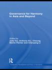 Governance for Harmony in Asia and Beyond - Book