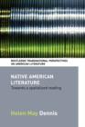 Native American Literature : Towards a Spatialized Reading - Book