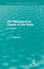 The Metaphysical Theory of the State (Routledge Revivals) - Book