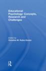 Educational Psychology: Concepts, Research and Challenges - Book