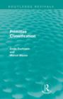 Primitive Classification (Routledge Revivals) - Book