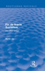 Fin de Siecle Socialism and Other Essays (Routledge Revivals) - Book