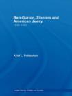 Ben-Gurion, Zionism and American Jewry : 1948 - 1963 - Book
