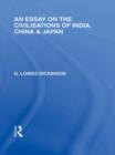 An Essay on the Civilisations of India, China and Japan - Book