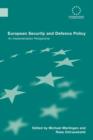 European Security and Defence Policy : An Implementation Perspective - Book