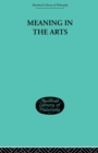 Meaning in the Arts - Book