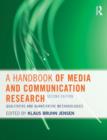 A Handbook of Media and Communication Research : Qualitative and Quantitative Methodologies - Book