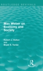 Max Weber on Economy and Society (Routledge Revivals) - Book