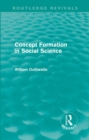 Concept Formation in Social Science (Routledge Revivals) - Book