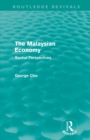The Malaysian Economy : Spatial perspectives - Book