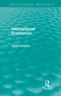 International Economics (Routledge Revivals) - Book
