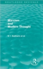 Marxism and Modern Thought (Routledge Revivals) - Book