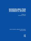 Schooling for Women's Work - Book