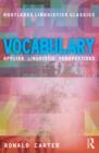 Vocabulary : Applied Linguistic Perspectives - Book
