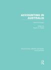 Accounting in Australia (RLE Accounting) : Historical Essays - Book