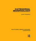 Categorial Morphology - Book