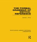The Formal Grammar of Switch-Reference - Book