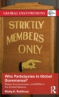 Who Participates in Global Governance? : States, bureaucracies, and NGOs in the United Nations - Book