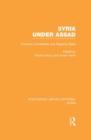 Syria Under Assad (RLE Syria) : Domestic Constraints and Regional Risks - Book