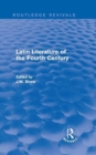 Latin Literature of the Fourth Century (Routledge Revivals) - Book