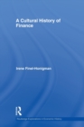 A Cultural History of Finance - Book